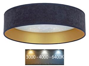 BRILAGI - LED Stropní svítidlo VELVET STAR LED/24W/230V pr. 40 cm modrá/zlatá BG0310