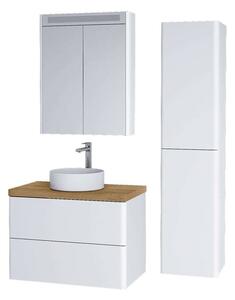 Mereo, Siena, koupelnová galerka 64 cm, zrcadlová skříňka, bílá, antracit, multicolor - RAL lesk/ mat, CN415GB