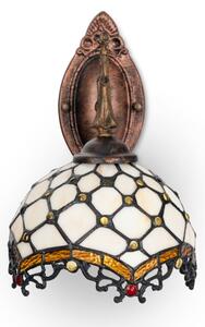 Brilagi - Tiffany vitrážová nástěnná lampa IVORY 1xE14/40W/230V