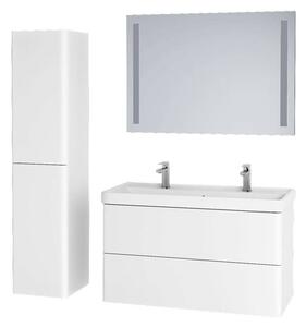 Mereo, Siena, koupelnová skříňka 155 cm vysoká, L/P, bíla , antracit, černá , multicolor - RAL lesk/mat, CN414LP