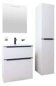 Mereo, Mailo, koupelnová skříňka 61 cm, bílá, dub, antracit, CN550SB