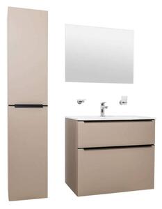 Mereo, Mailo, koupelnová skříňka vysoká 170 cm, bílá, dub, antracit, CN544LPB