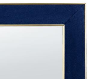 Sametové stojací zrcadlo 50 x 150 cm modré LAUTREC