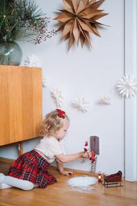 Dekorativní dvířka pro vánoční skřítky Nisse Door Red - set 5 ks