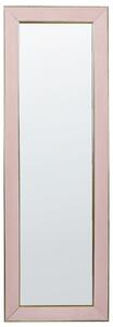 Sametové stojací zrcadlo 50 x 150 cm růžové LAUTREC
