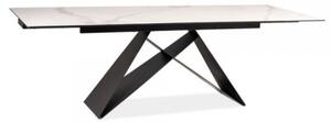 Jídelní stůl Westin II 160 x 90 cm, šedá / černá