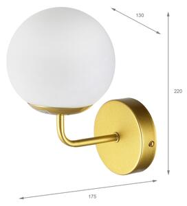 Brilagi - Nástěnná lampa MALIVA 1xE14/15W/230V zlatá/bílá