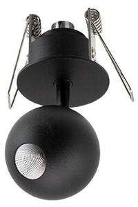 Redo 01-1831 zápustné bodové LED svítidlo Obo pískově černé, 4,5W, 3000K, 5cm