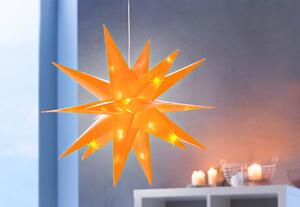 LED Venkovní hvězda Vánoce, oranžová
