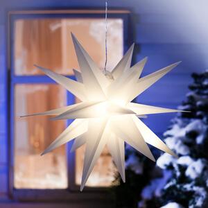 LED Venkovní hvězda Vánoce, bílá