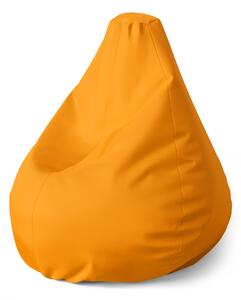 Sablio Sedací vak Pear Neonová oranžová - 70 x 70 x 95 cm