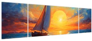 Obraz - Plachetnice (170x50 cm)