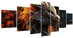 Obraz - Drak (210x100 cm)