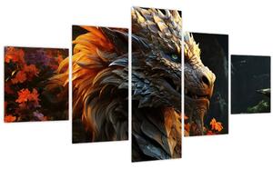 Obraz - Drak (125x70 cm)