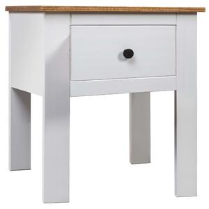 Noční stolek bílý 46 x 40 x 57 cm borovice řada Panama