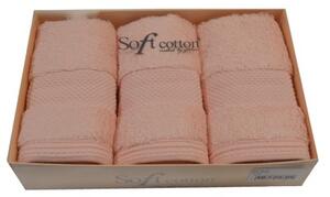 Dárková sada malých ručníků DELUXE - Růžová, Soft Cotton