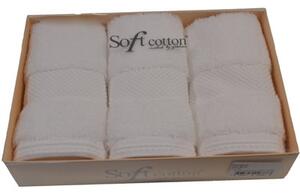 Dárková sada malých ručníků DELUXE - Bílá, Soft Cotton