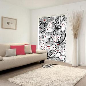 Fotožaluzie - vzor kreslené květy 100 x 100cm