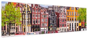Obraz - Amsterdam, taneční domy (170x50 cm)