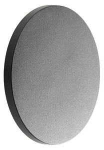 Redo 90369 nástěnné LED svítidlo Aura tmavě šedé, 8W, 3000K, ø16,5cm