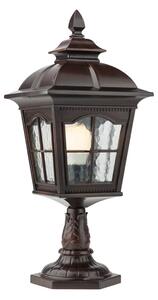 Redo 9652 stojací lampa York černo hnědá, E27, 55,9cm
