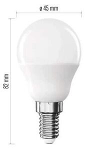 LED žárovka E14 - malá baňka - ZQ1E41, 2700K, 6,5W, 806lm, E14 (E14 malá baňka )