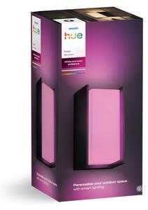 Venkovní nástěnné svítidlo 1x E27 2000–6500K antracitová IP44 Philips HUE White and Color Ambiance Turaco 8721103118578