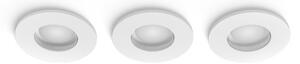 Zapuštěné svítidlo 3x GU10 2000–6500K biela IP44 Philips HUE White and Color Ambiance Xamento 8721103072900 balení 3 ks