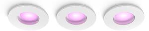 Zapuštěné svítidlo 3x GU10 2000–6500K biela IP44 Philips HUE White and Color Ambiance Xamento 8721103072900 balení 3 ks