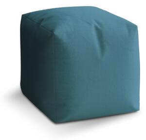 Sablio Taburet Cube Bledě modrá: 40x40x40 cm
