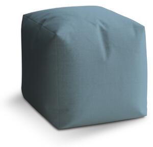 Sablio Taburet Cube Šedě modrá: 40x40x40 cm