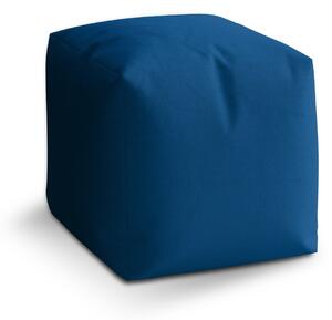 Sablio Taburet Cube Námořní modrá: 40x40x40 cm
