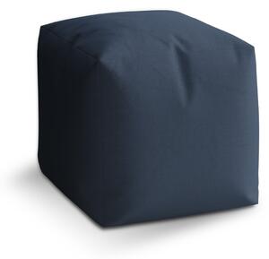 Sablio Taburet Cube Tmavě modrá: 40x40x40 cm