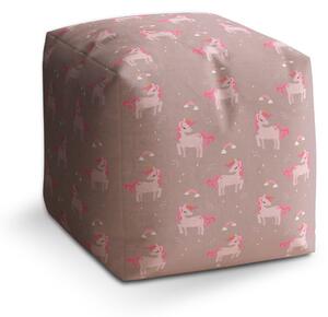 Sablio Taburet Cube Pony: 40x40x40 cm