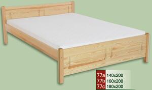 Manželská postel CLASSIC 77 z masivu borovice