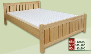 Manželská postel CLASSIC 65 z masivu borovice