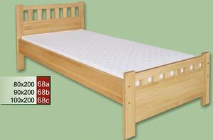 Dřevěná postel CLASSIC 68 z masivu borovice