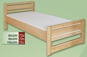 Dřevěná postel CLASSIC 72 z masivu borovice
