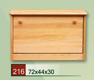 Dřevěný botník výklopný CLASSIC 216 z masivu borovice