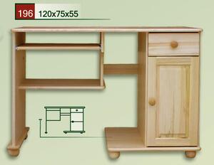 Dřevěný psací stůl CLASSIC 196 z masivu borovice