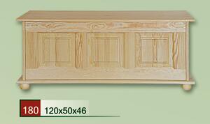 Dřevěná truhla peřiňák CLASSIC 180 z masivu borovice