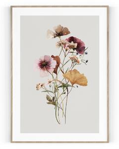 Plakát / Obraz Květina 30 x 40 cm Pololesklý saténový papír