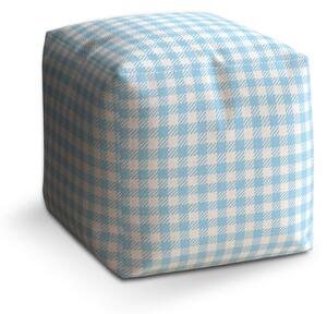 Sablio Taburet Cube Čtvercový vzor: 40x40x40 cm