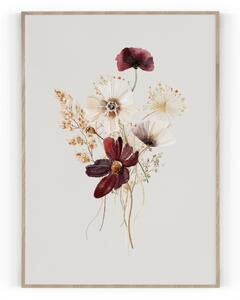 Plakát / Obraz Květina Pololesklý saténový papír A4 - 21 x 29,7 cm
