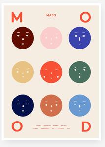 MADO Plakát Nine Moods By All The Way To Paris 50x70 cm