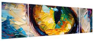 Obraz - Malba kočičího oka (170x50 cm)