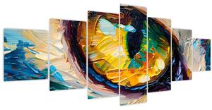 Obraz - Malba kočičího oka (210x100 cm)