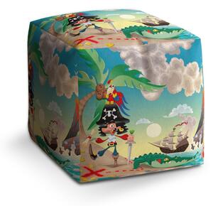 Sablio Taburet Cube Pirát: 40x40x40 cm