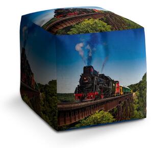 Sablio Taburet Cube Vlak na mostě: 40x40x40 cm