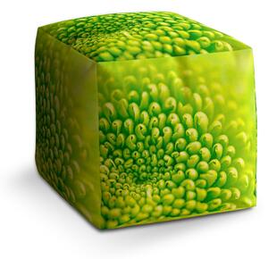 Sablio Taburet Cube Detail květiny: 40x40x40 cm